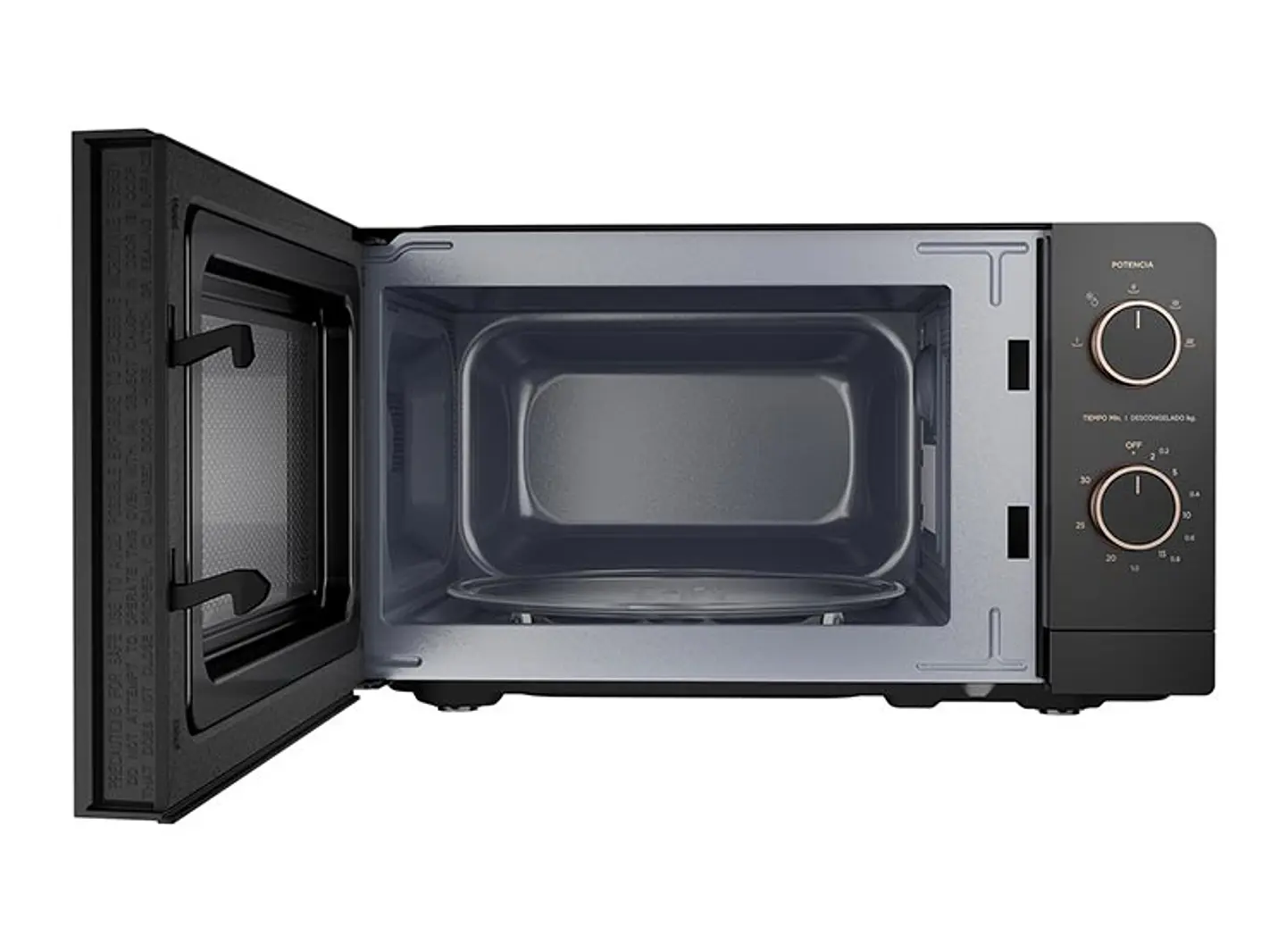 MICROONDAS MIDEA 20 L MMP-20M711N N PLATO GIRATORIO 2