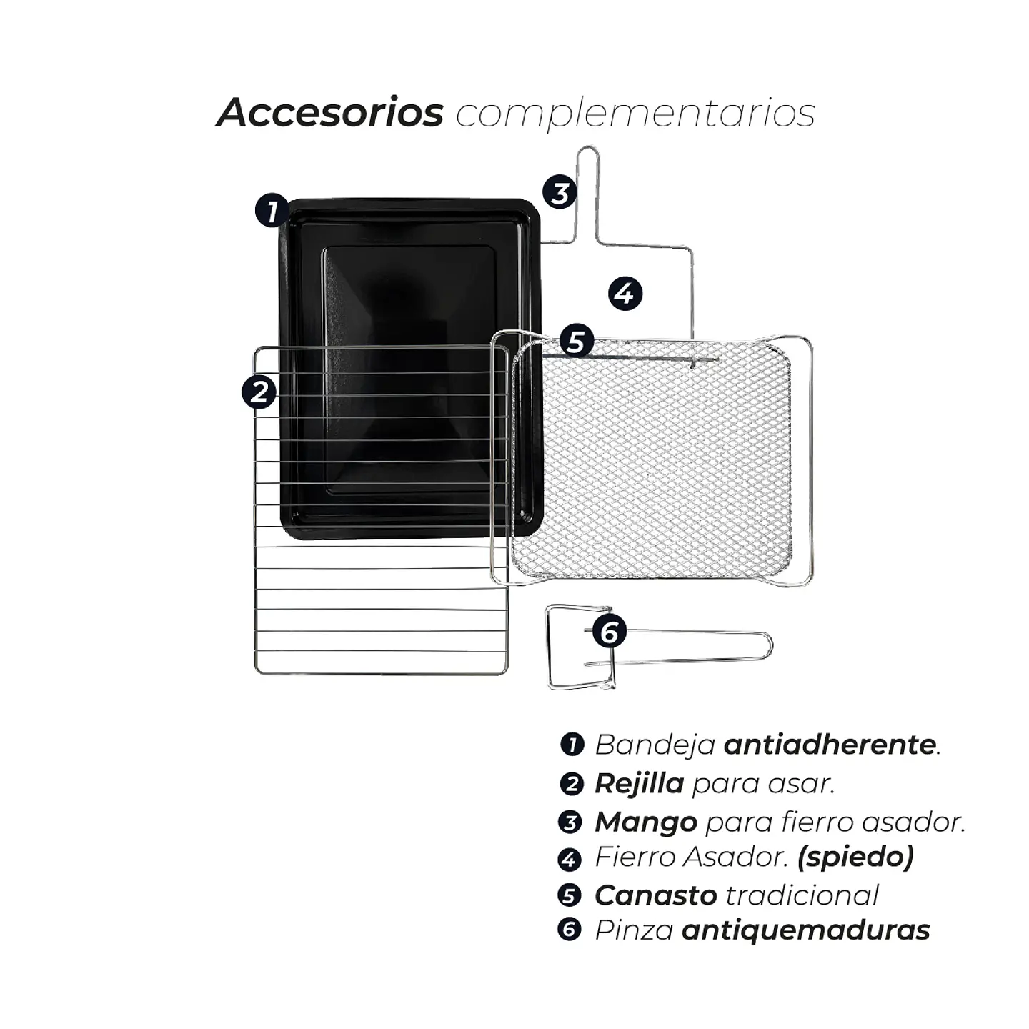 HORNO FREIDORA DE AIRE KITCHEN-IT SMART EDITION 25L 2