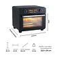 HORNO FREIDORA DE AIRE KITCHEN-IT SMART EDITION 25L - Miniatura 4