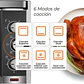 HORNO ELÉCTRICO KITCHEN-IT SILVER SERIES 60L DOBLE VIDRIO - Miniatura 5