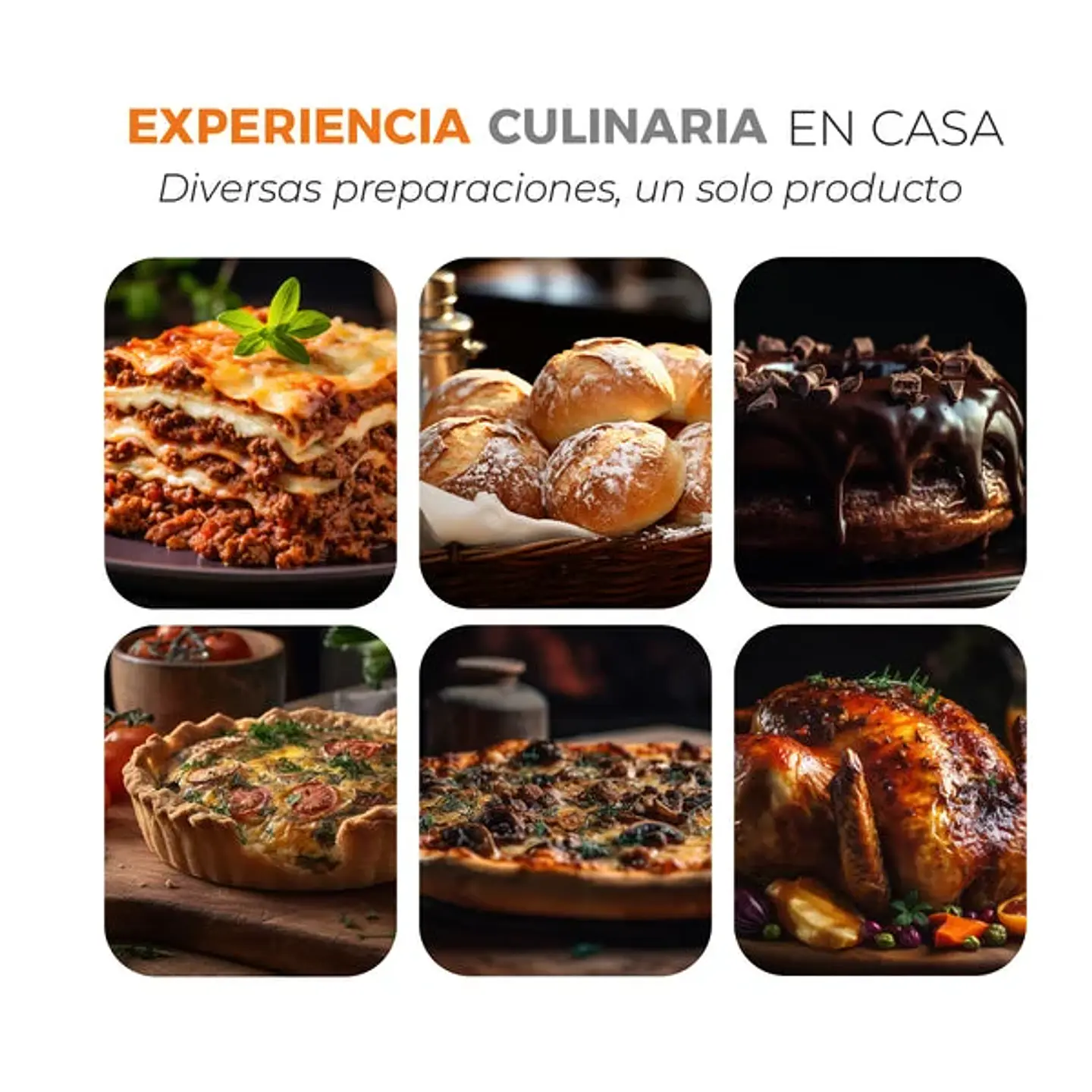 HORNO ELÉCTRICO KITCHEN-IT SILVER SERIES 60L DOBLE VIDRIO 8