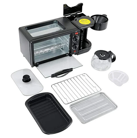 HORNO 3 EN 1 HOGAR MULTIFUNCIONAL TOSTAR DESAYUNO FACIL JER