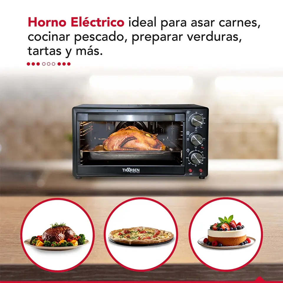 HORNO ELÉCTRICO THORBEN 60 LT THOR MAGNUM OVEN 60 5