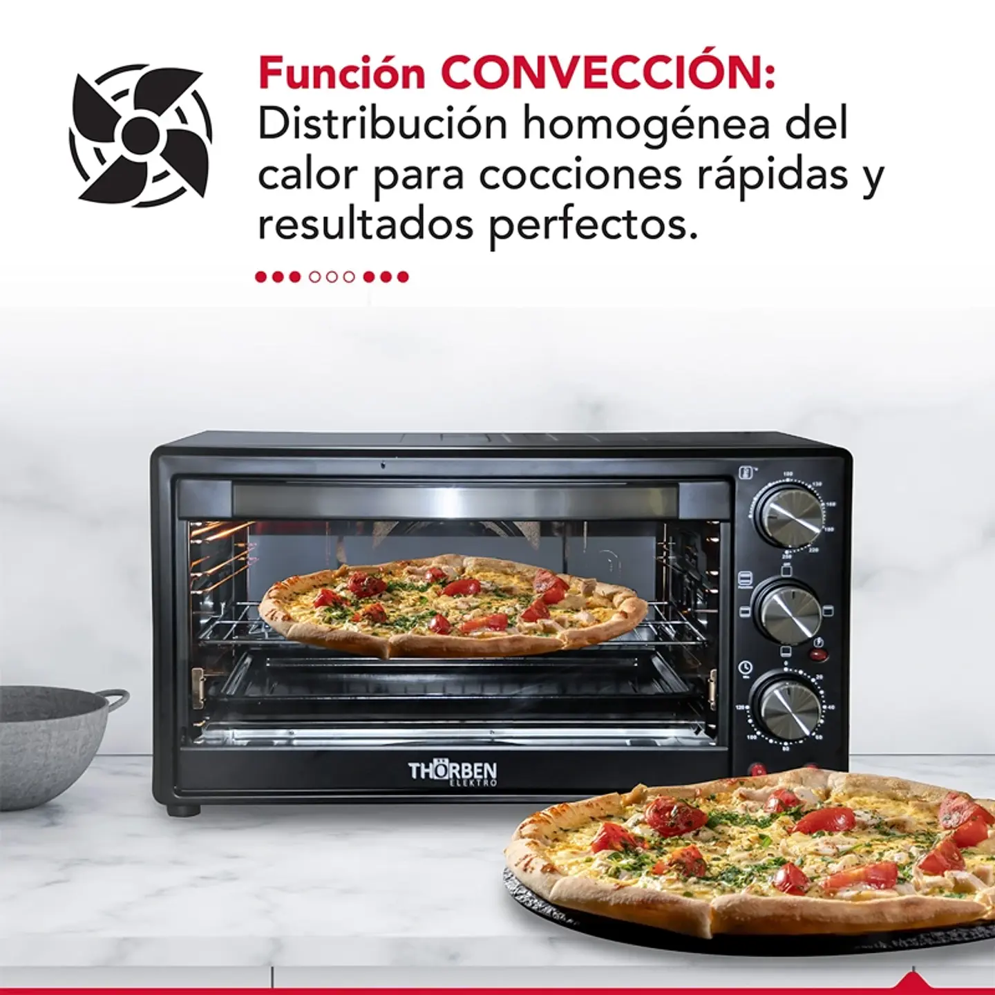 HORNO ELÉCTRICO THORBEN 60 LT THOR MAGNUM OVEN 60 6