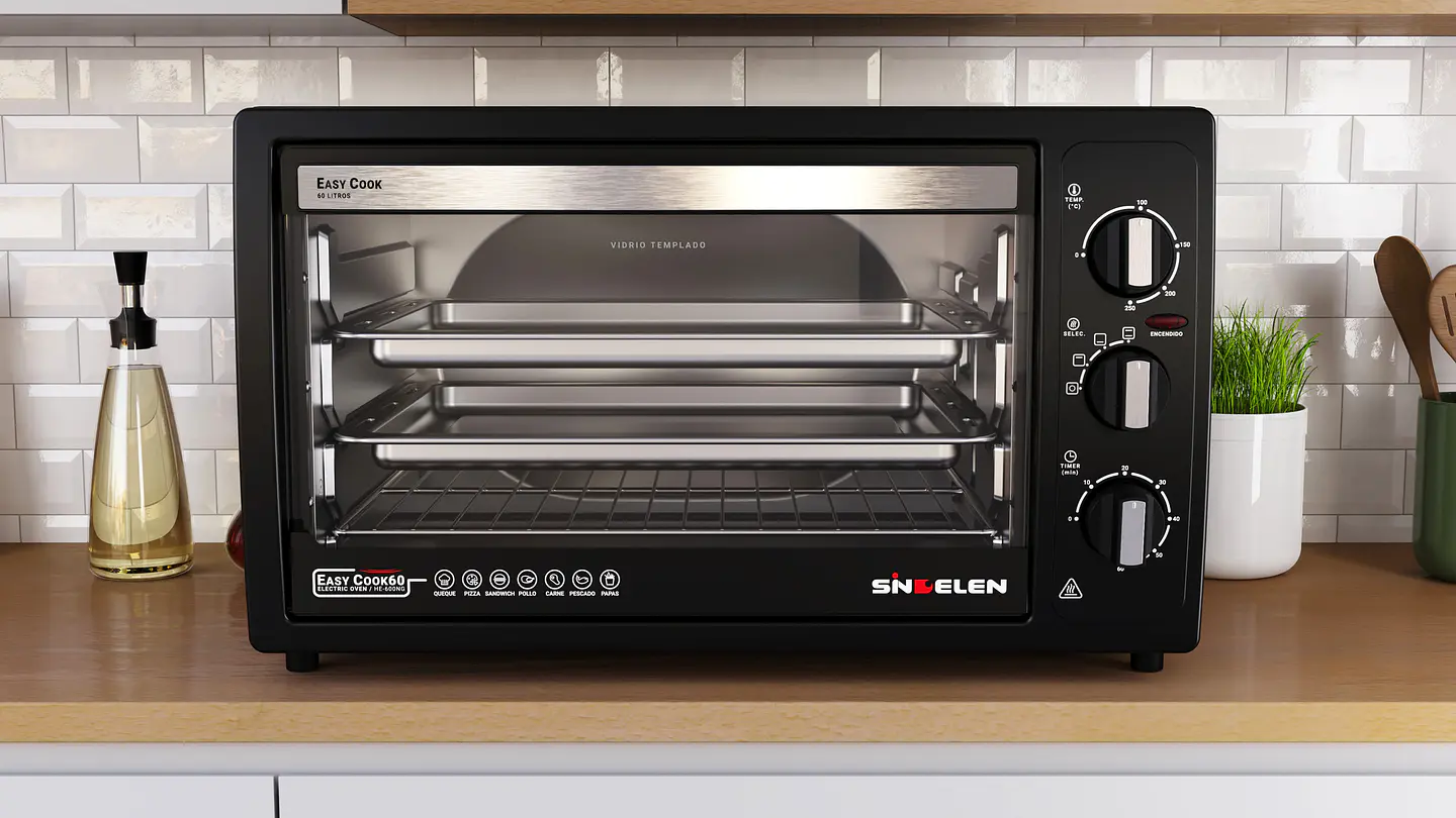 HORNO ELÉCTRICO HE-600NG • EASY COOK 60N 3