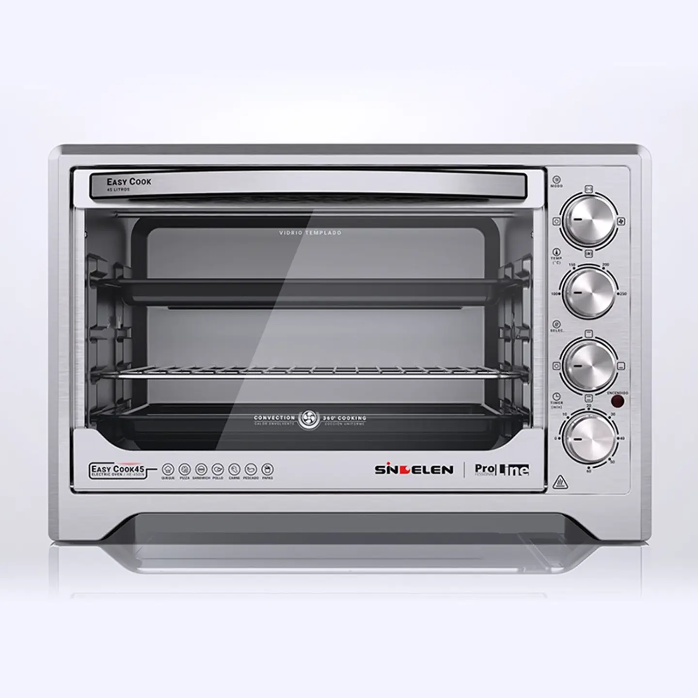 HORNO ELÉCTRICO SINDELEN 45 LT EASY COOK HE-450IN 1