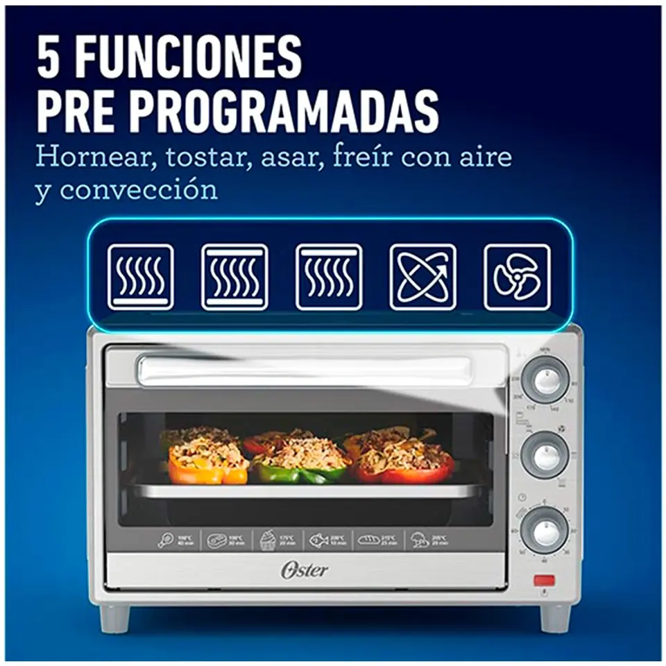 HORNO CON FREIDORA DE AIRE OSTER TSSTTVLS25 25 LITROS 5