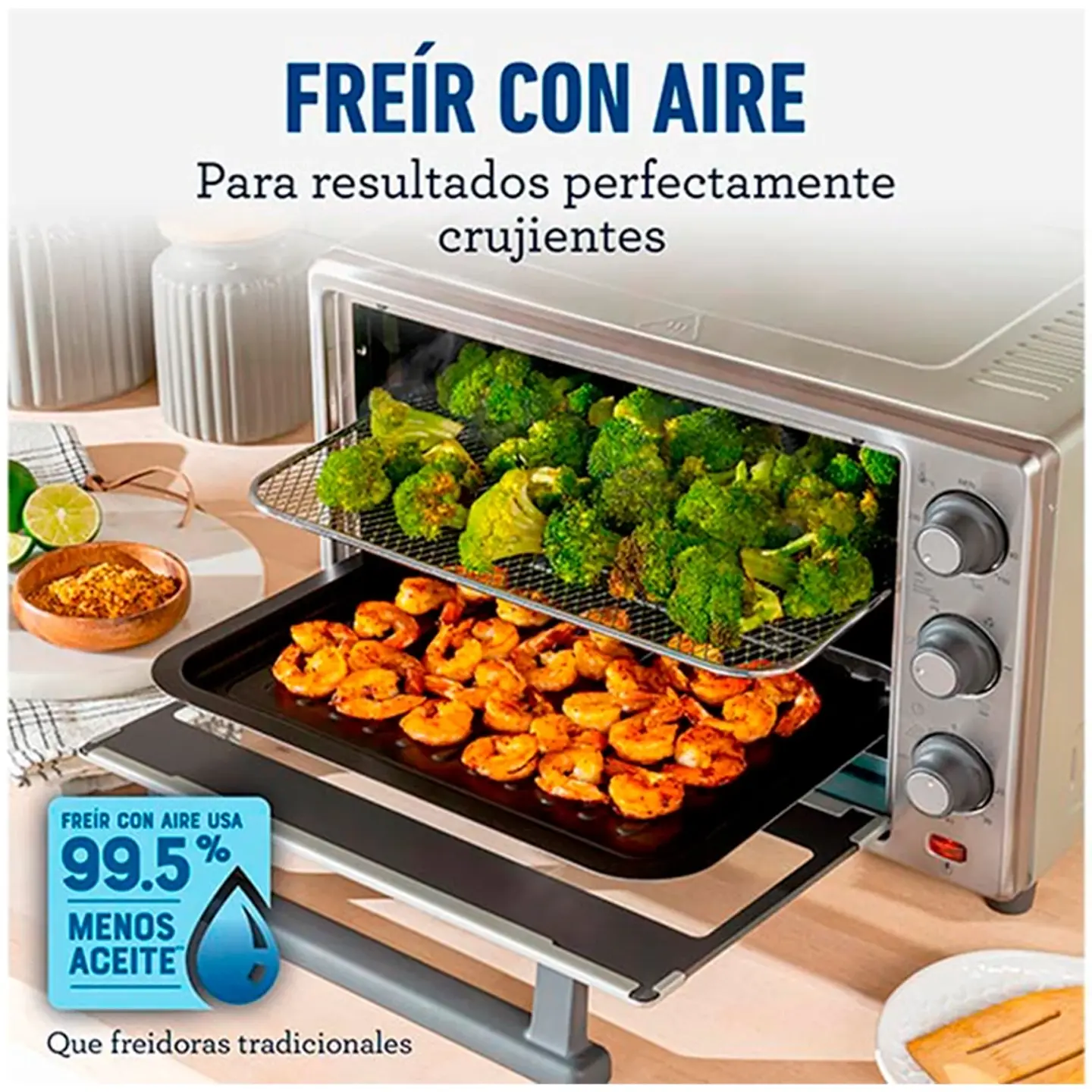 HORNO CON FREIDORA DE AIRE OSTER TSSTTVLS25 25 LITROS 6