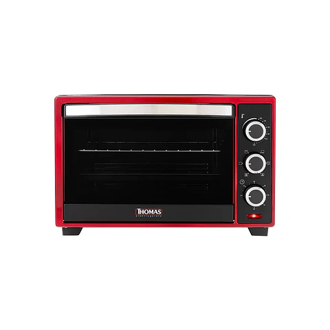 HORNO ELÉCTRICO THOMAS TH-26R ROJO 25 LT 1600W