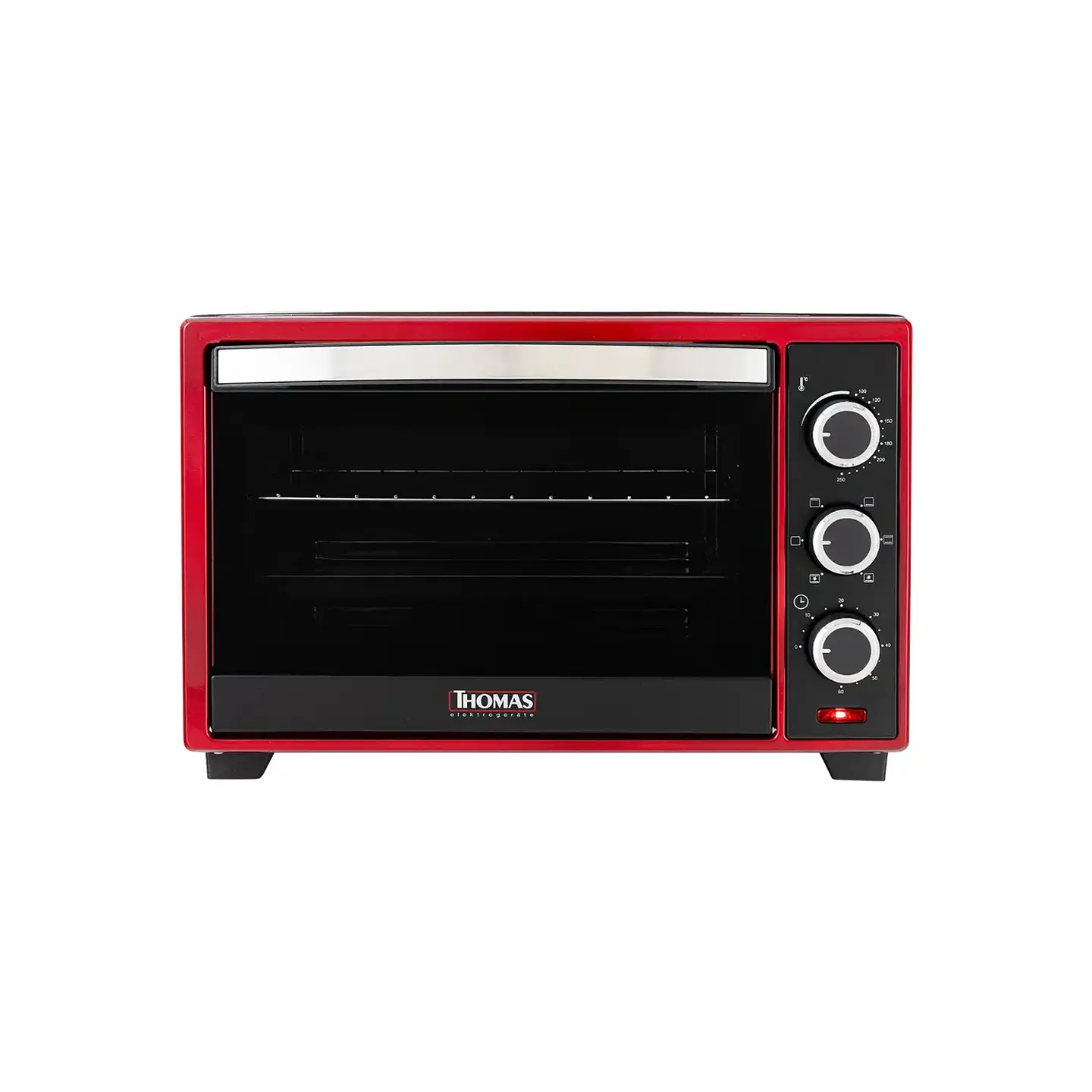 HORNO ELÉCTRICO THOMAS TH-26R ROJO 25 LT 1600W 1