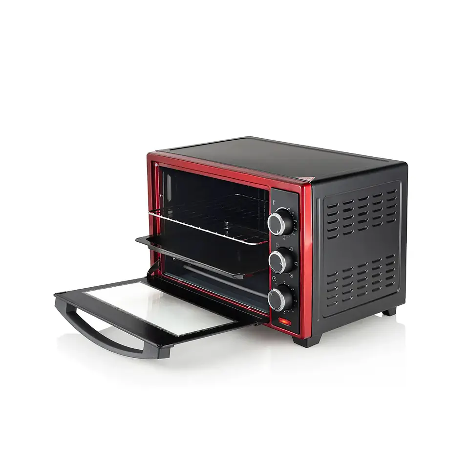 HORNO ELÉCTRICO THOMAS TH-26R ROJO 25 LT 1600W 3