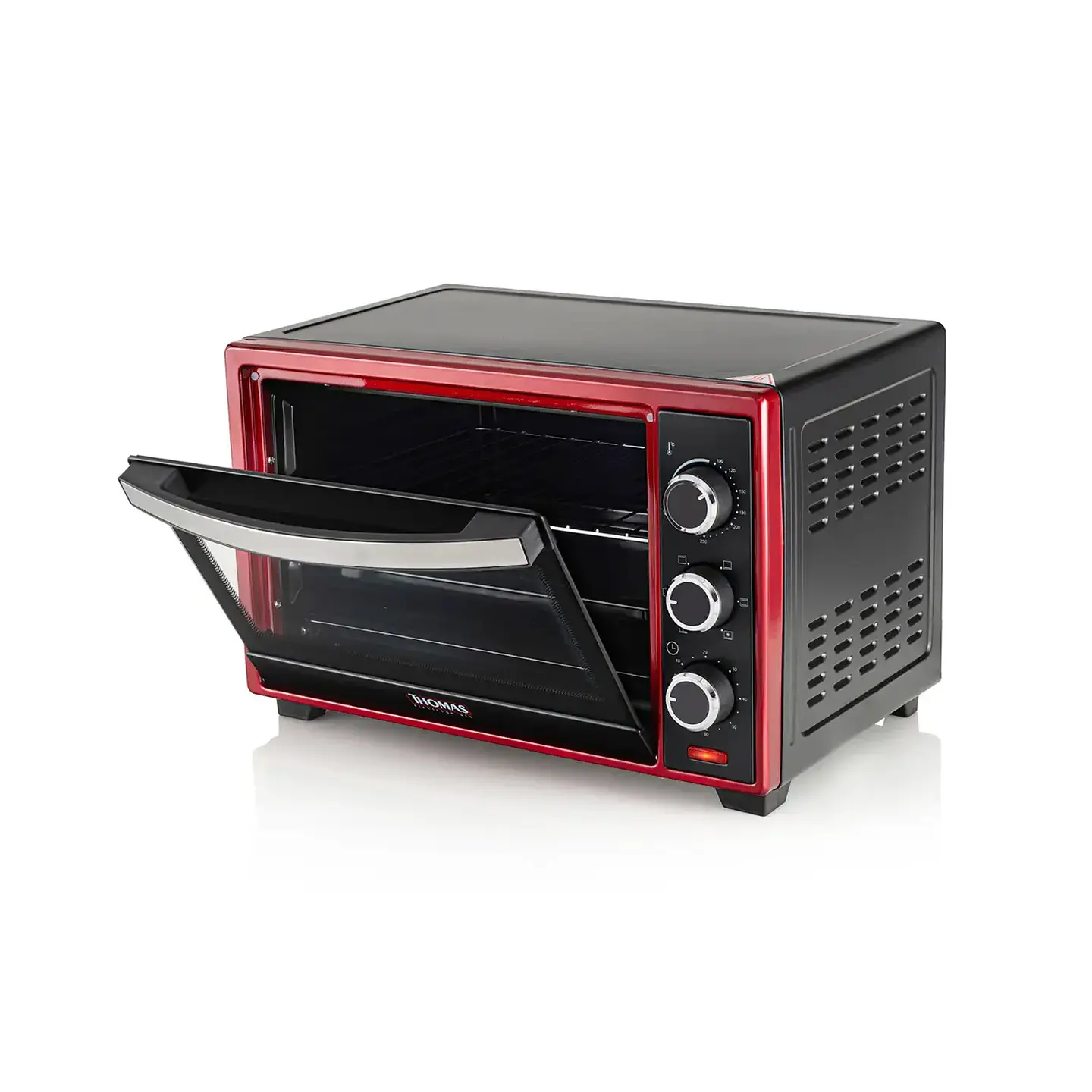 HORNO ELÉCTRICO THOMAS TH-26R ROJO 25 LT 1600W 4
