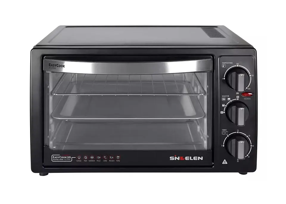 HORNO ELECTRICO SINDELEN HE-255NG 25LTS COLOR NEGRO 4