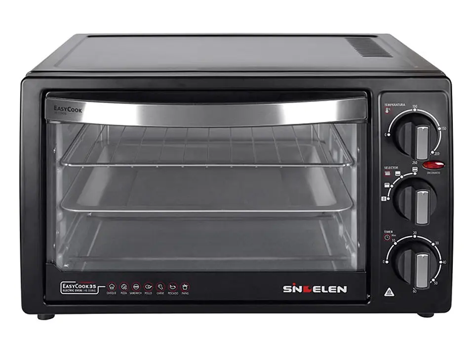 HORNO ELECTRICO SINDELEN HE-350NG NEGRO 4
