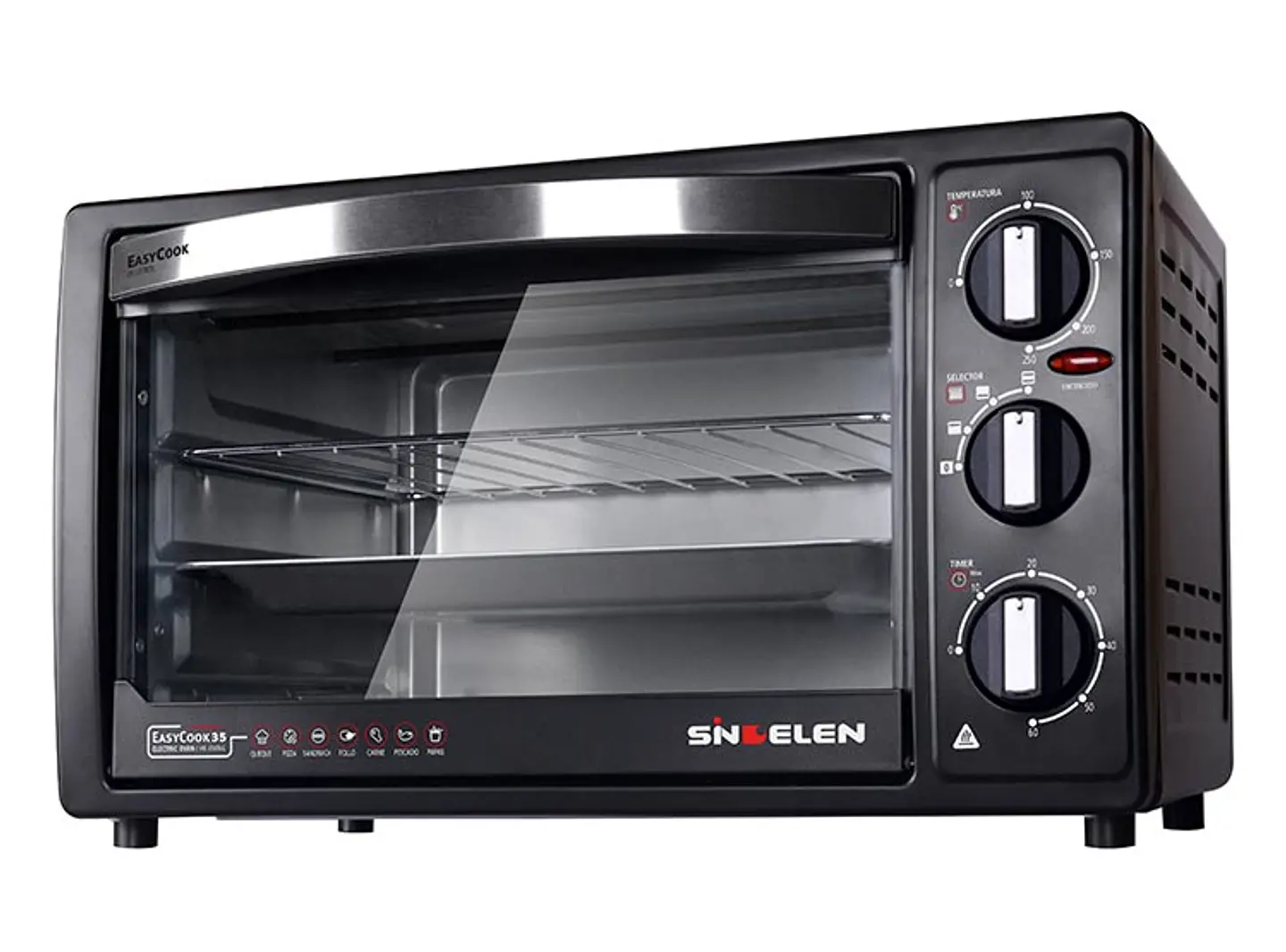 HORNO ELECTRICO SINDELEN HE-350NG NEGRO 5