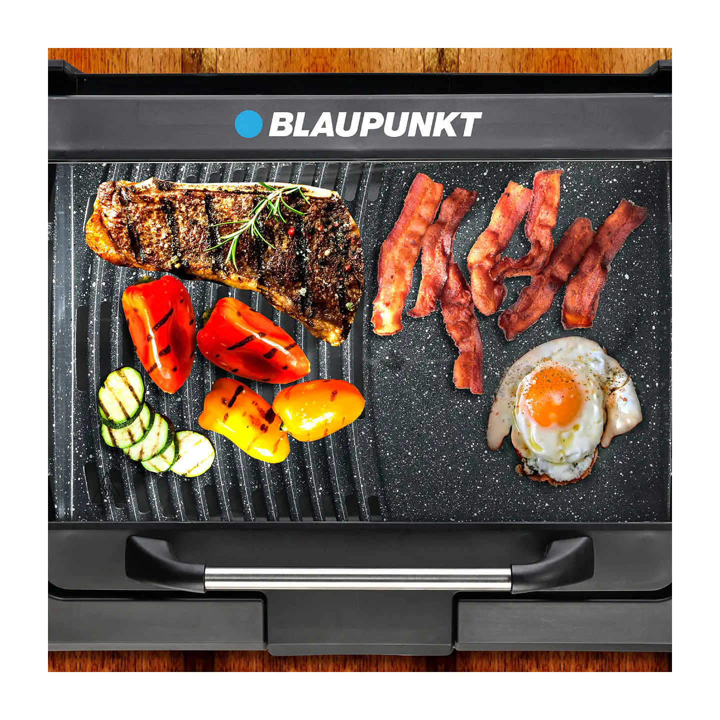 PARRILLA ELECTRICA 2 EN 1 BLAUPUNKT PROGRILL 200 CERAMICA 2200W 4