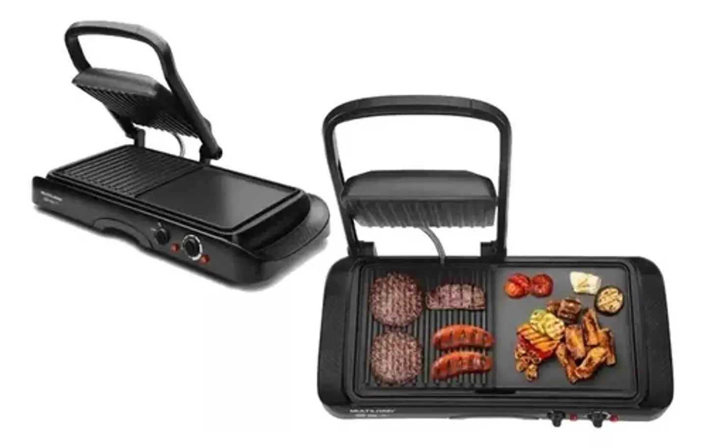 PLANCHA ASADERA PARRILLA 2 EN 1 PORTÁTIL RAF 2695 1600W 1