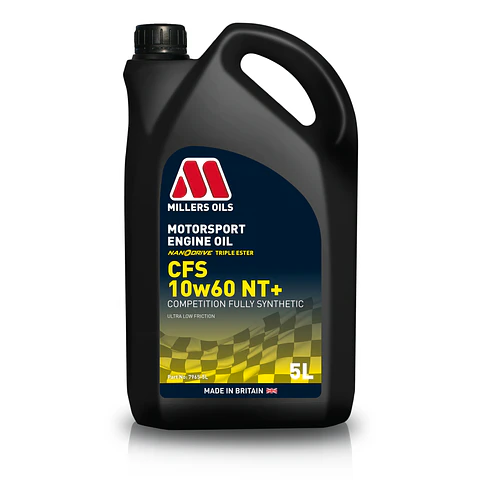 ACEITE MOTOR MILLER´S MOTORSPORT CFS 10W60 NT+ FORMATO 5L
