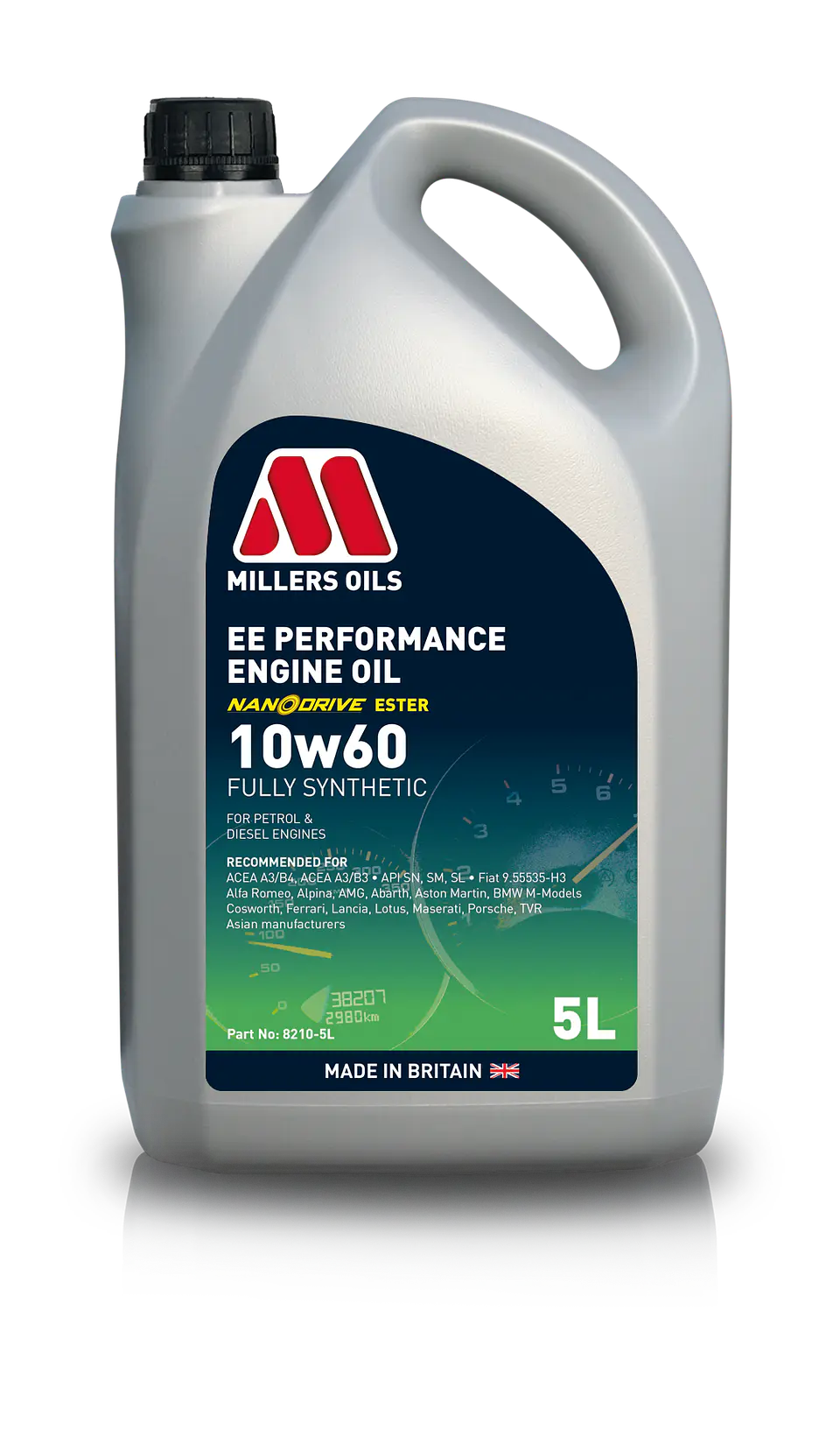 ACEITE MOTOR MILLER´S EE PERFORMANCE ENGINE OIL 10W60. FORMA 1