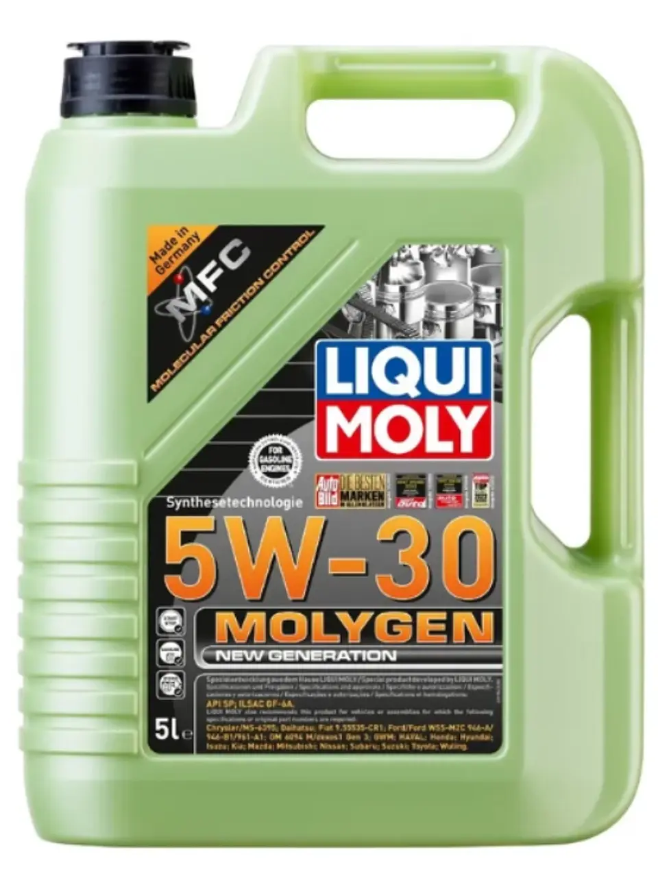 ACEITE MOTOR LIQUI MOLY 5W30 MOLYGEN 5LT 1