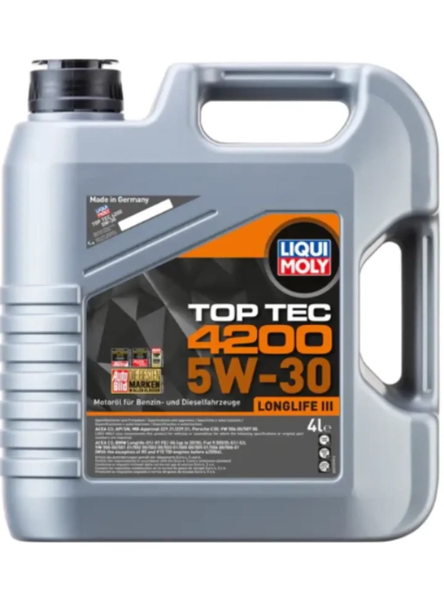 LUBRICANTE MOTOR 5W30 TOP TEC 4200 LIQUI MOLY 1 LT. 1