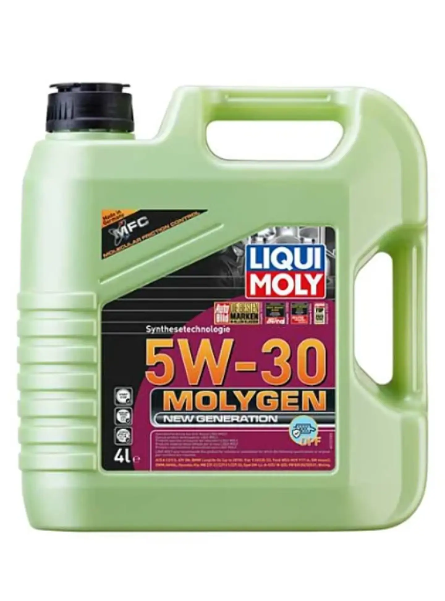 LUBRICANTE MOTOR 5W30 MOLYGEN LIQUI MOLY 4 LTS. GASOLINA 1