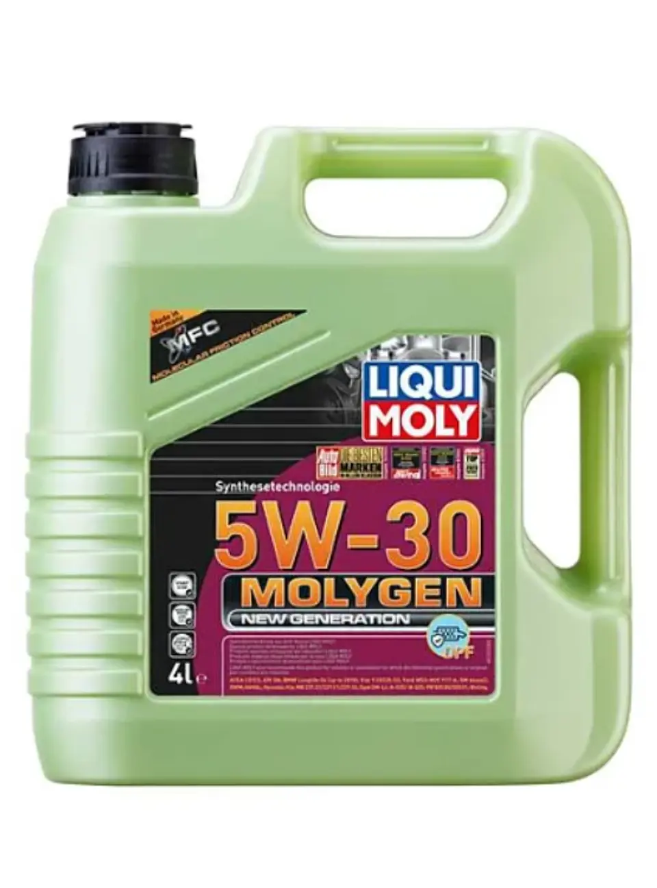 LUBRICANTE MOTOR 5W30 MOLYGEN LIQUI MOLY 4 LTS. GASOLINA 1