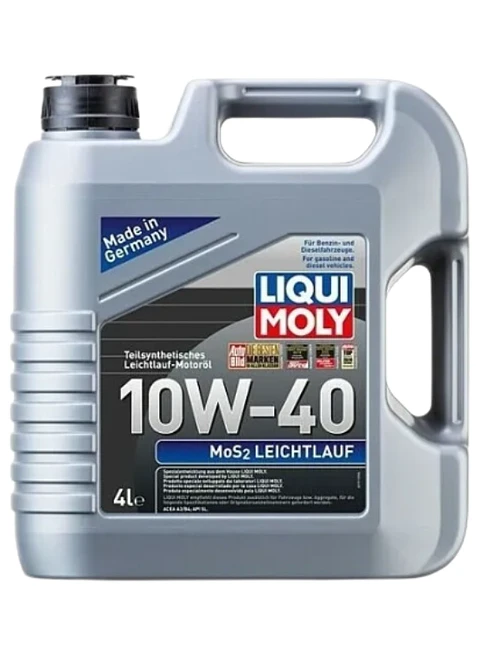 LUBRICANTE MOTOR SEMISINTETICO 10W40 CON MOLIBDENO MOS2 4 LTS.