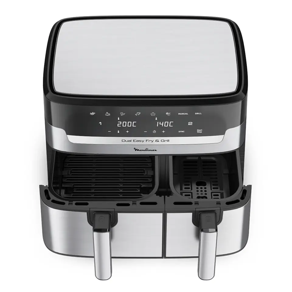 FREIDORA MOULINEX 8.3 LT EASY FRY & GRILL DUAL EZ905D20 2