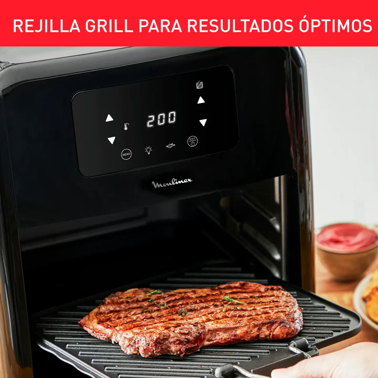 HORNO FREIDORA DE AIRE MOULINEX EASY FRY 11 LT 9 EN 1 3