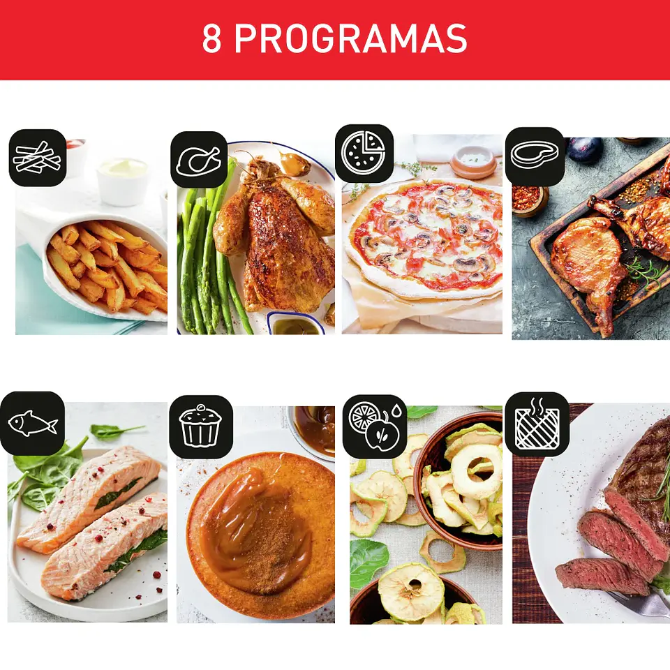 HORNO FREIDORA DE AIRE MOULINEX EASY FRY 11 LT 9 EN 1 6