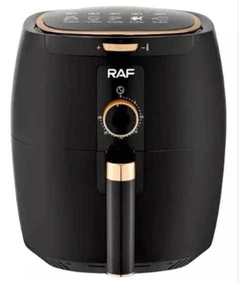 FREIDORA AIRE SIN ACEITE RAF 5.5L 1300W HLC HOME COLOR NEGRO