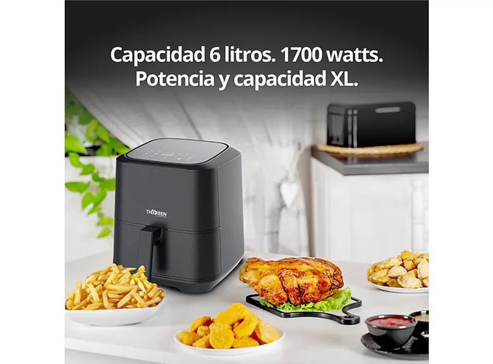FREIDORA DE AIRE THORBEN 6 L DIGITAL POWER HEAT XL 1700 7