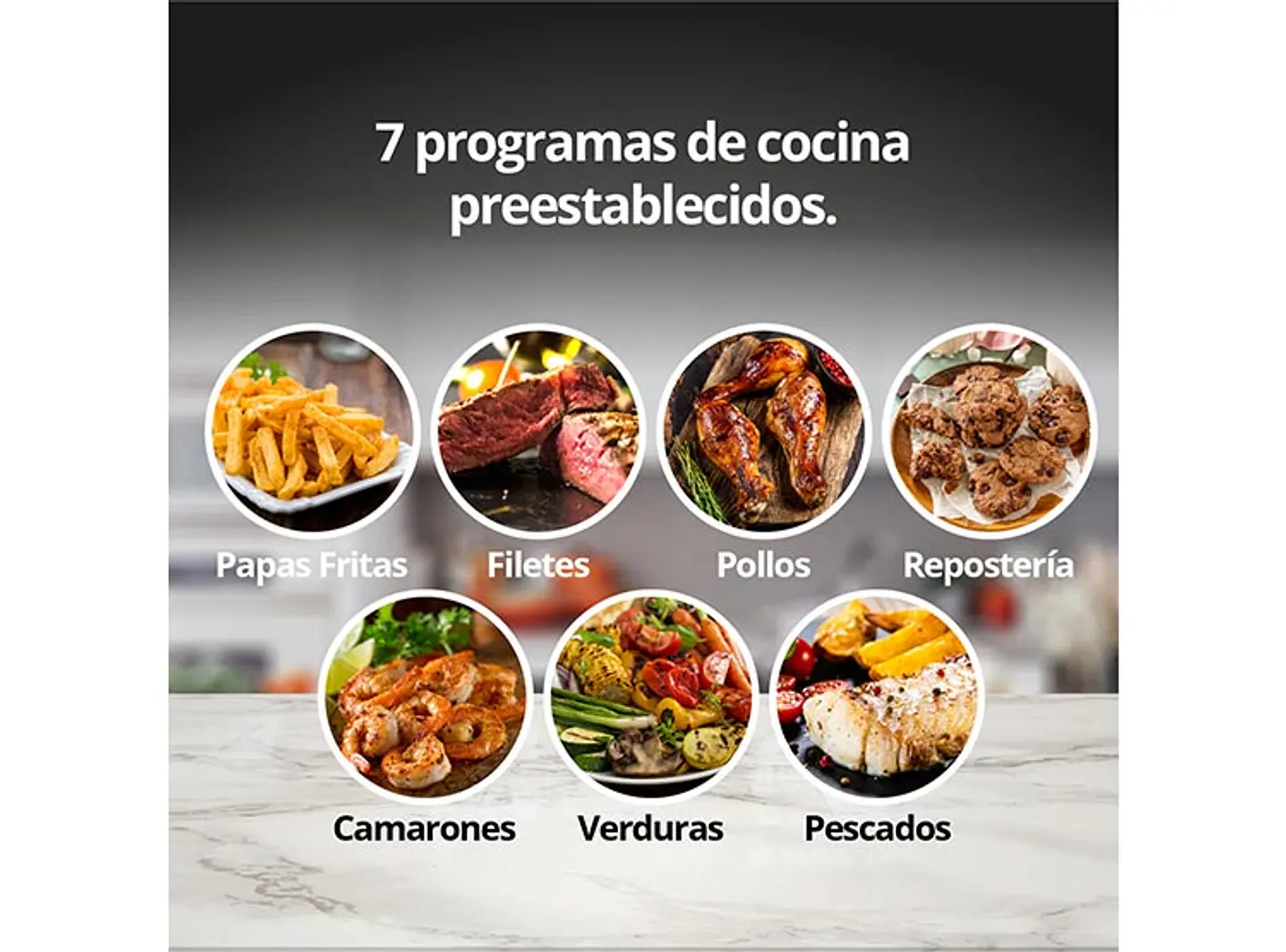 FREIDORA DE AIRE THORBEN 6 L DIGITAL POWER HEAT XL 1700 8