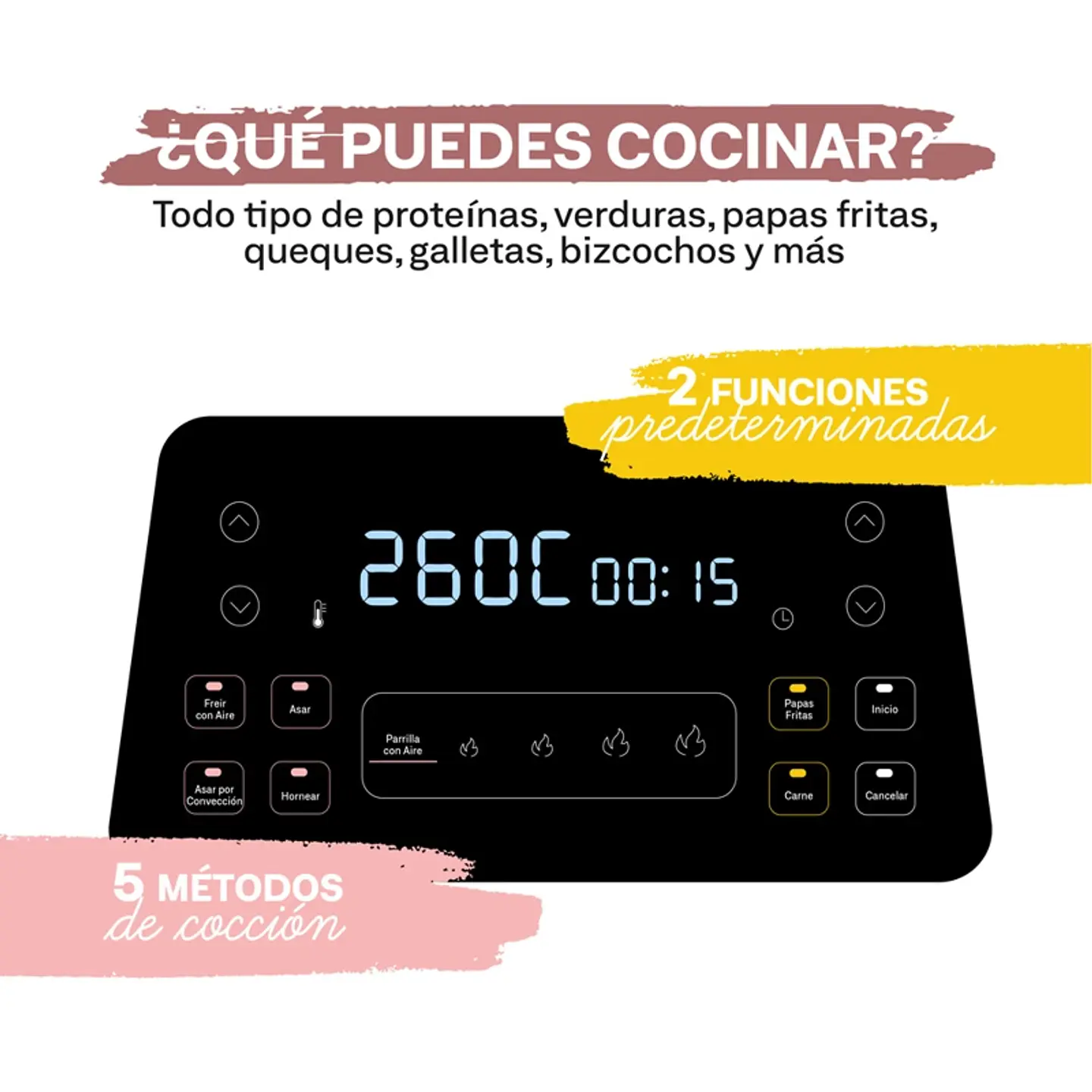 PARRILLA FREIDORA DE AIRE AIR FRYER GRILL 6 L EASYWAYS 4