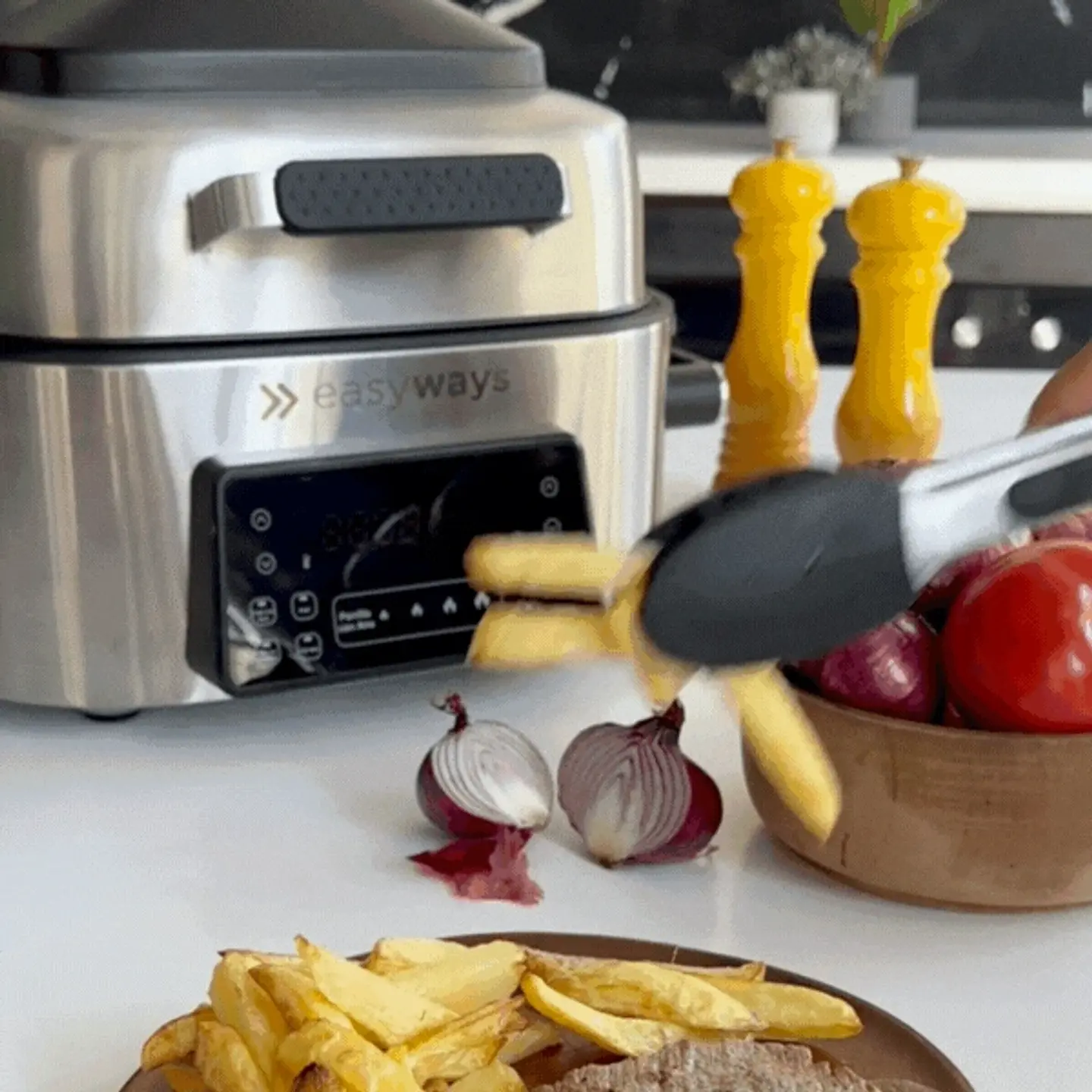 PARRILLA FREIDORA DE AIRE AIR FRYER GRILL 6 L EASYWAYS 7