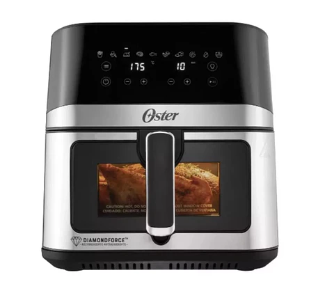 FREIDORA AIRE DIGITAL 7.5L OSTER 10 PROGRAMAS COLOR GRIS