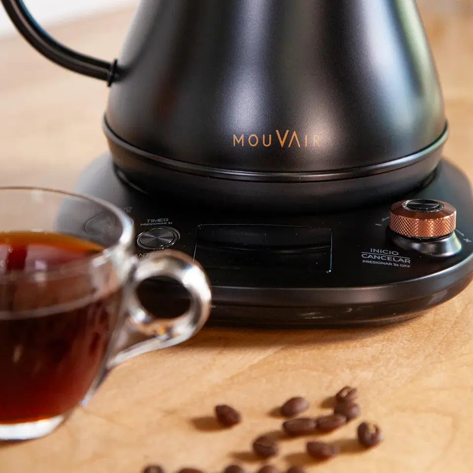 HERVIDOR ELÉCTRICO CON CONTROL DE TEMPERATURA INTELIGENTE MOUVAIR SWAN NEGRO 5