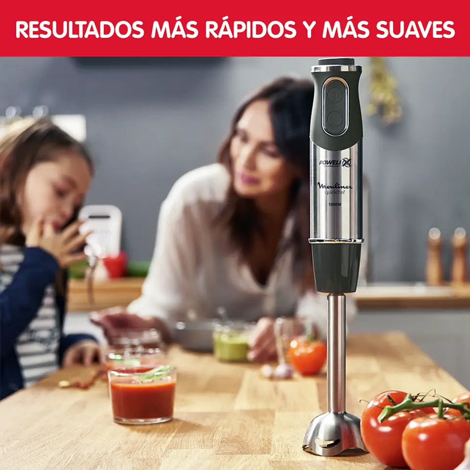 BATIDORA MOULINEX 1000 W INMERSIÓN 3 EN 1 QUICKCHEF 5