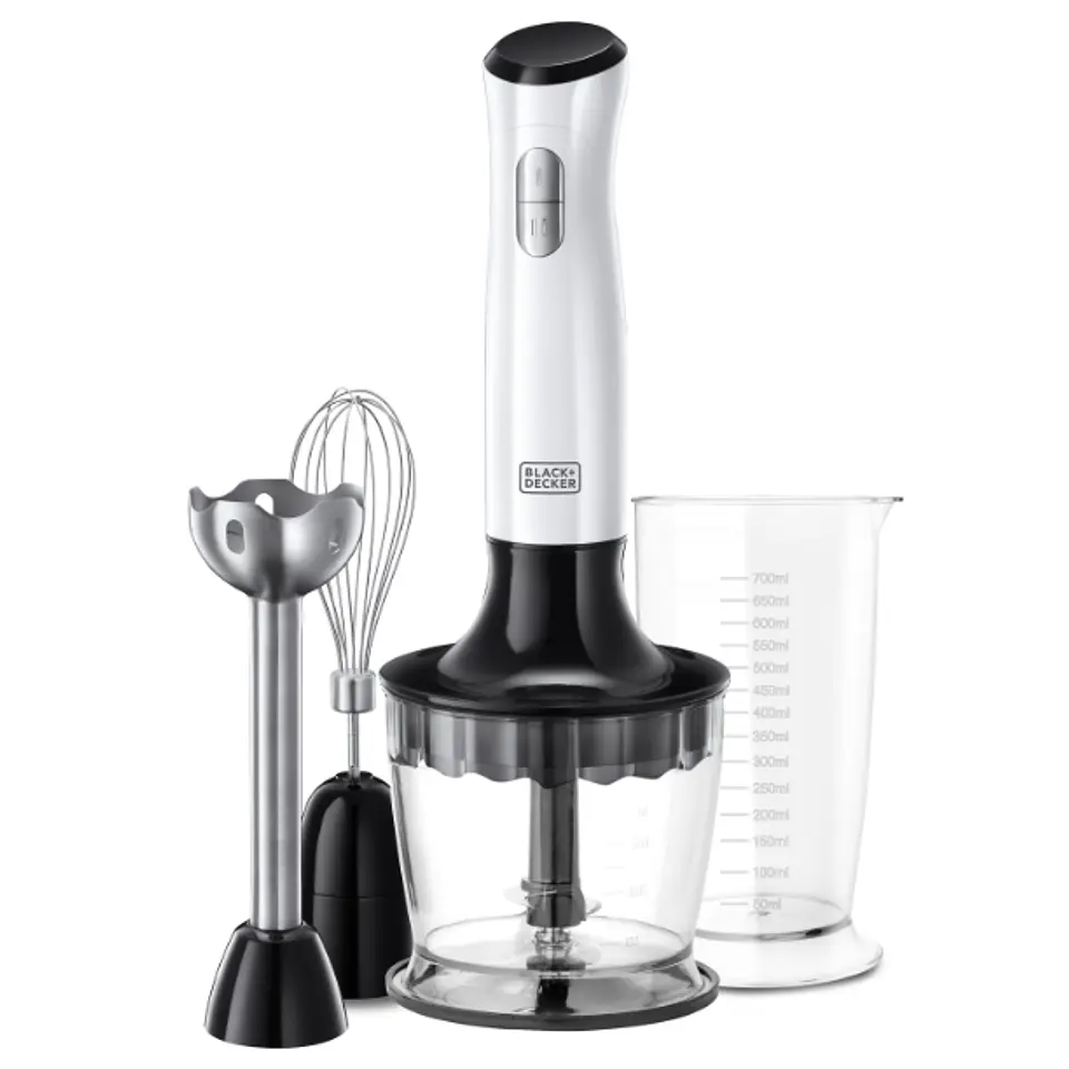 BATIDORA DE INMERSIÓN BLACK & DECKER BLANCA 700W HB24710 1
