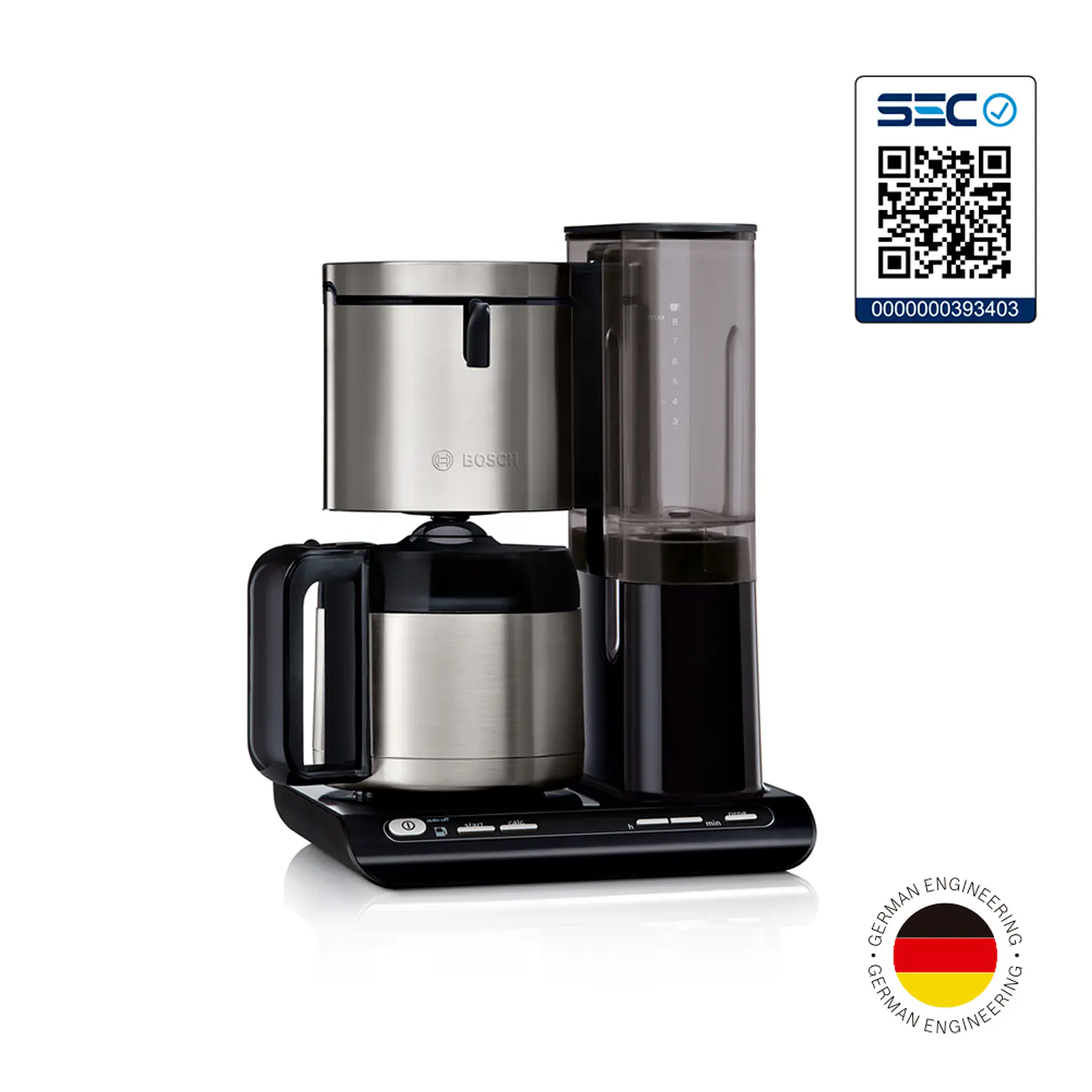 CAFETERA STYLINE CON JARRO TÉRMICO 1.1 L INOX 2
