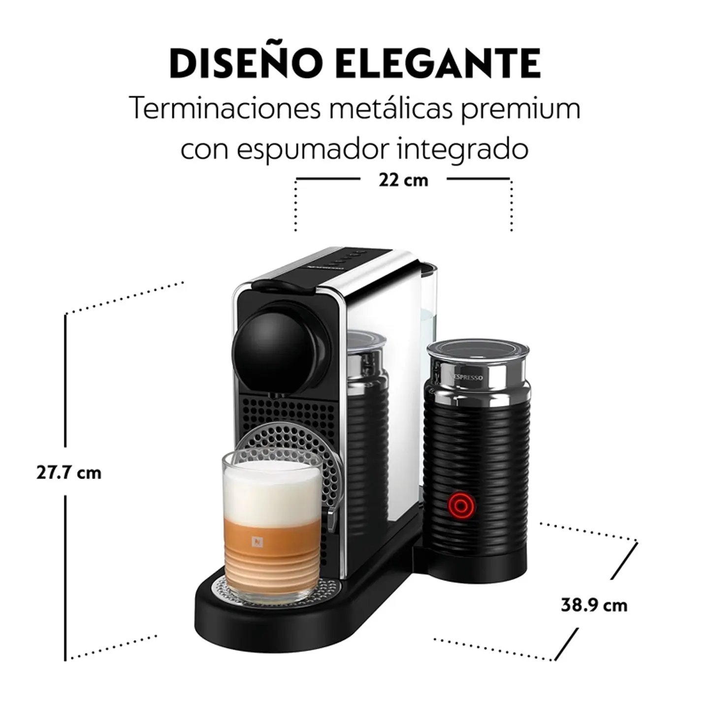 CAFETERA NESPRESSO CITIZ & MILK + AEROCCINO 3 2