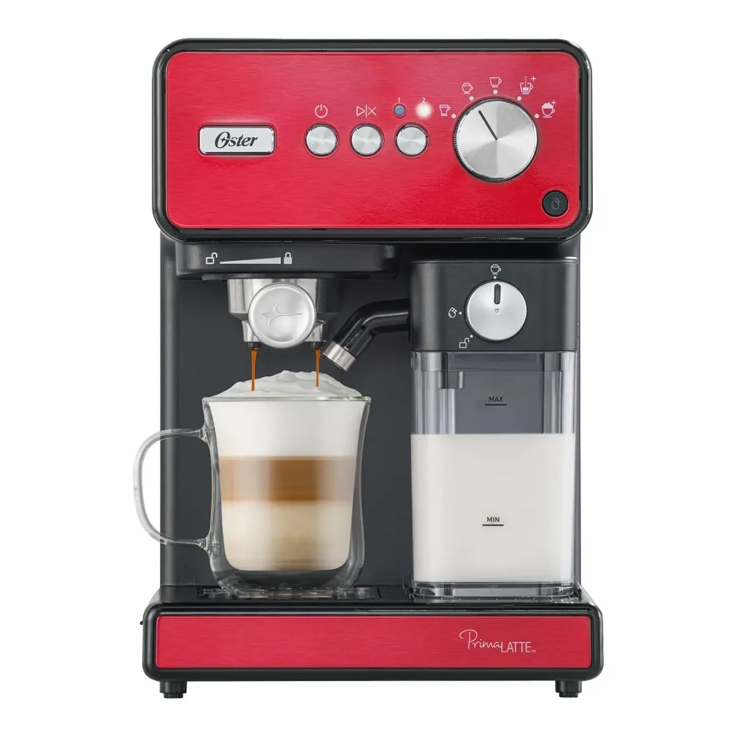 CAFETERA AUTOMATICA OSTER PRIMALATTE ROJA BVSTEM6604R 1