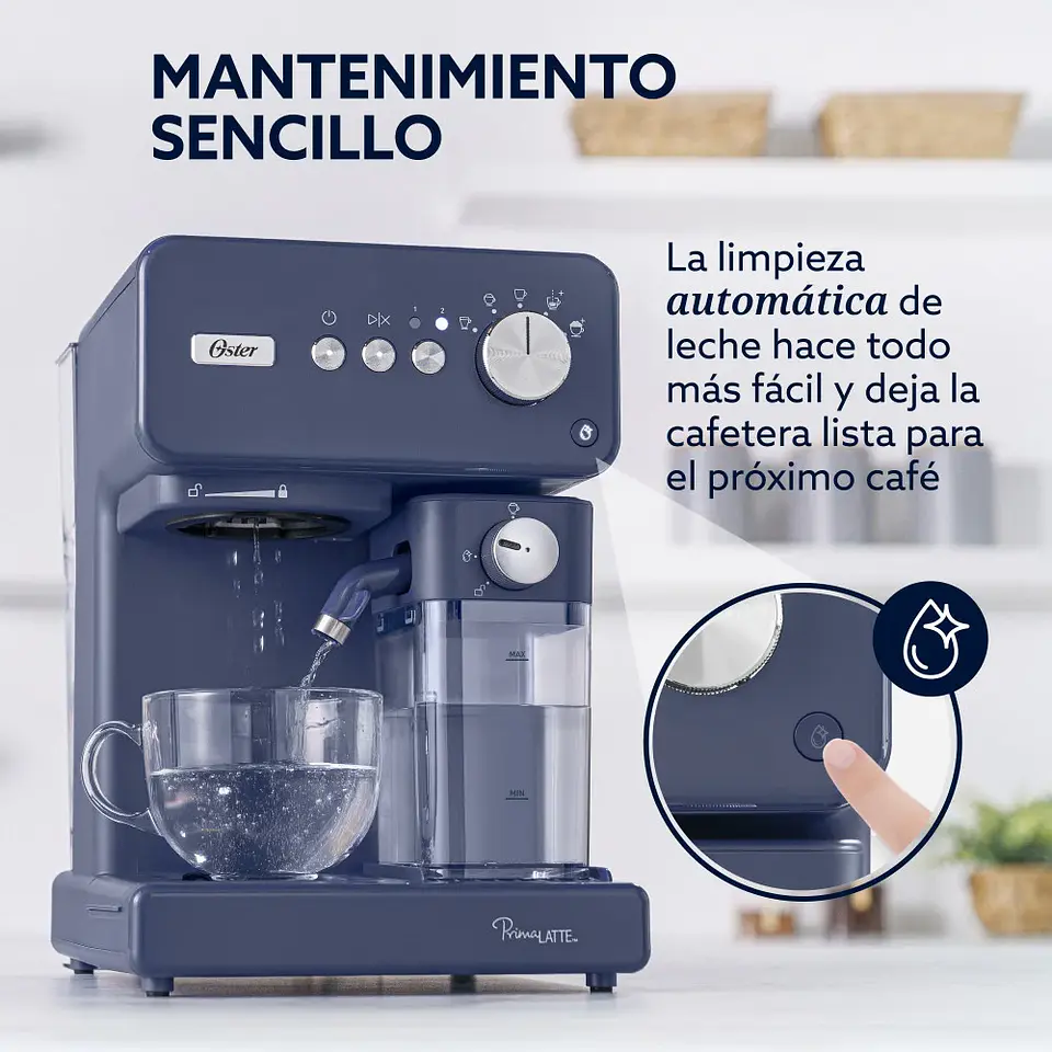 CAFETERA AUTOMATICA OSTER PRIMALATTE AZUL BVSTEM6604BL 3