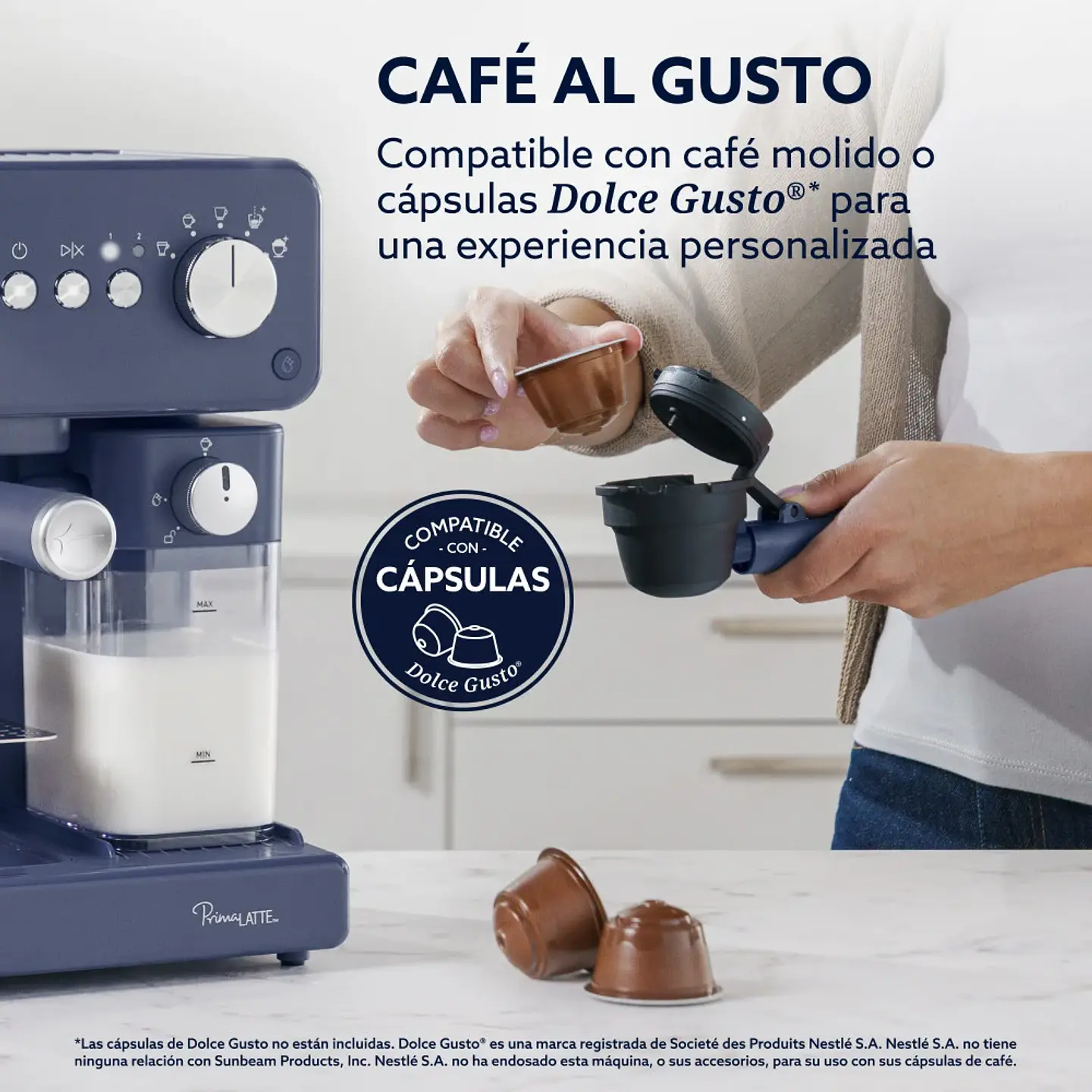 CAFETERA AUTOMATICA OSTER PRIMALATTE AZUL BVSTEM6604BL 5