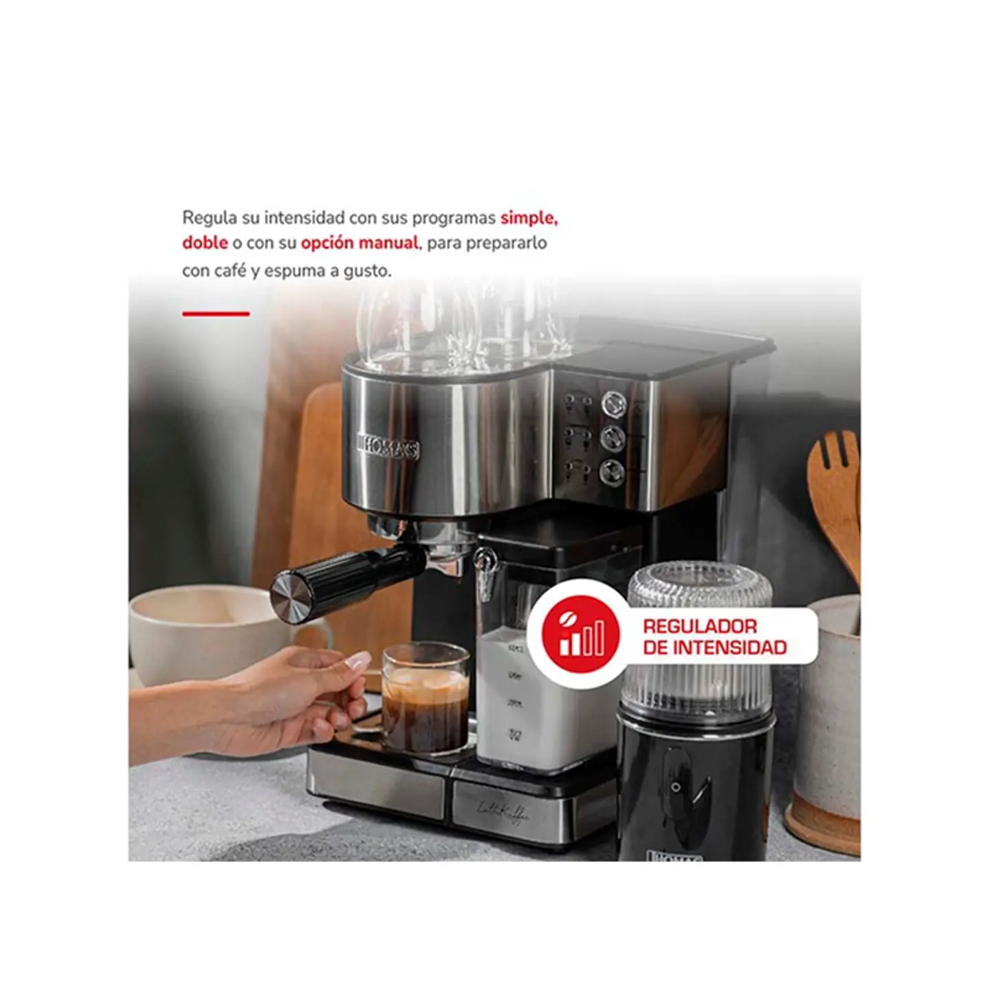 CAFETERA THOMAS HIDROPRESIÓN EXPRESSO LATEKAFFEE TH-160DELI 6