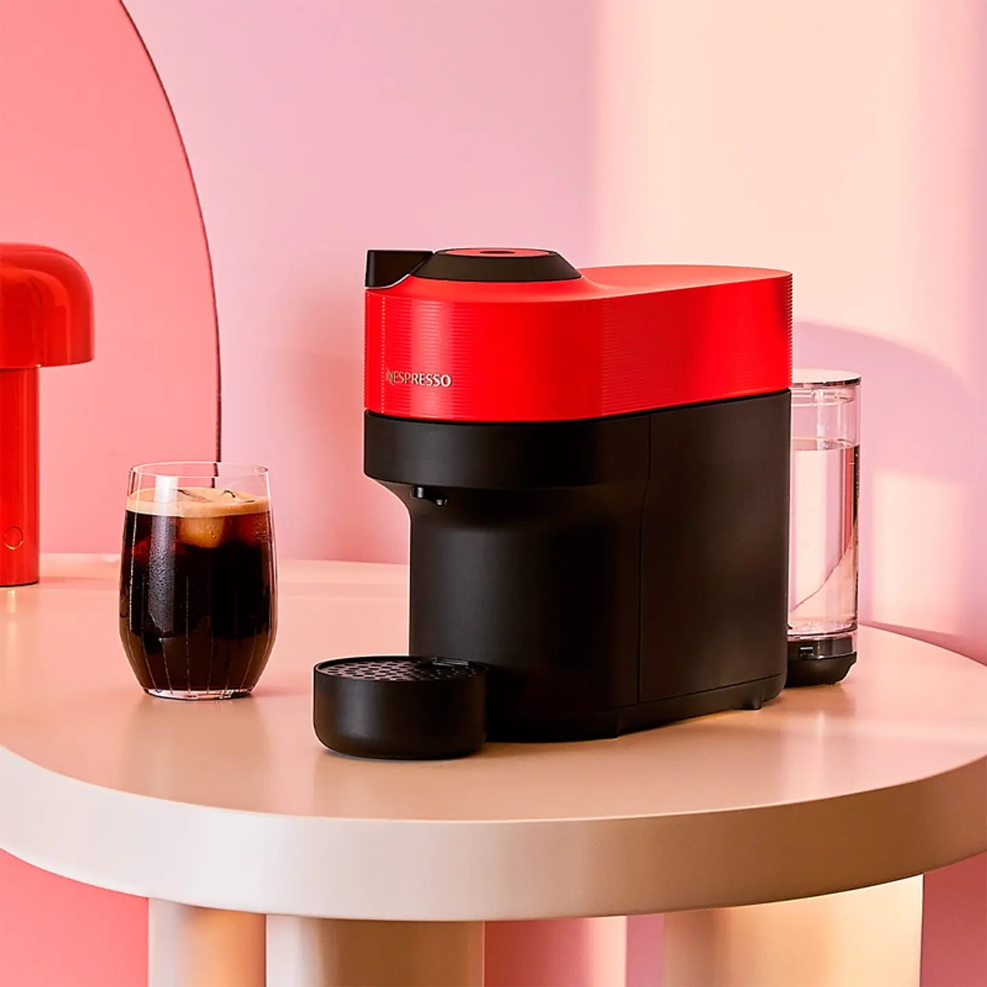 CAFETERA NESPRESSO CÁPSULA VERTUO POP ROJO 5