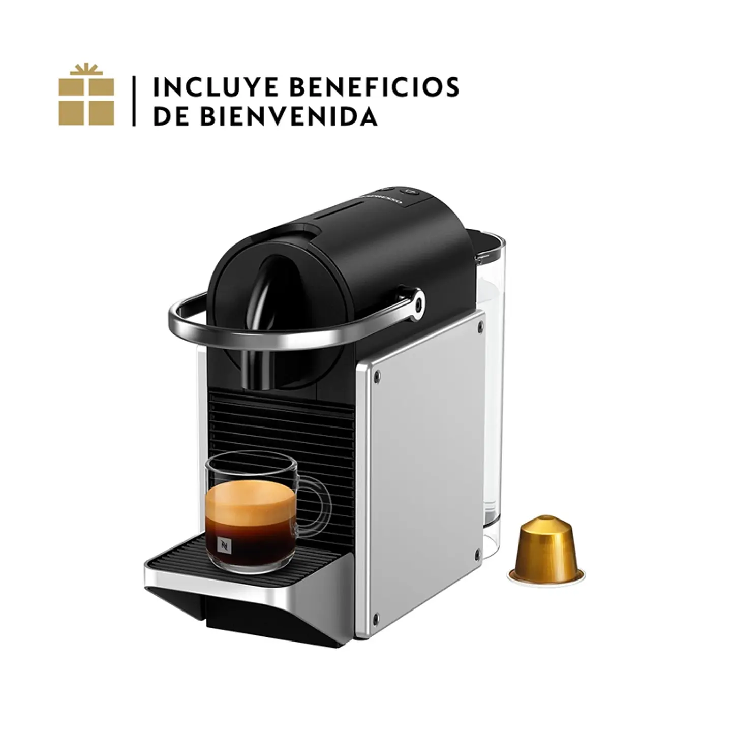 CAFETERA NESPRESSO PIXIE SILVER O.7 LT 3