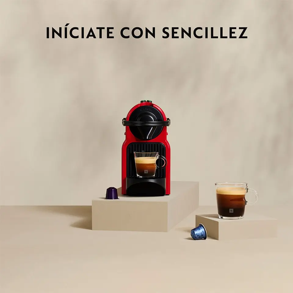 CAFETERA NESPRESSO CÁPSULA INISSIA C40 ROJO 6