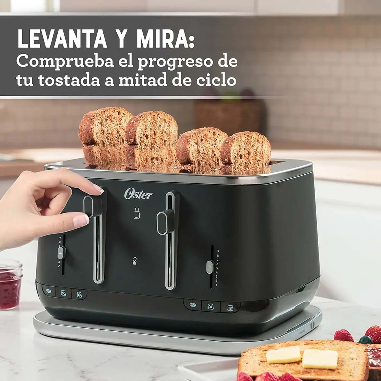 OSTER TOSTADORA PREMIUM PARA 4 REBANADAS 7